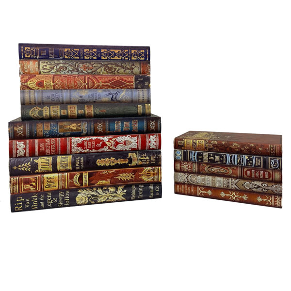 Набор из трех декоративных сундуков Grand forest для хранения с горизонтальными книгами